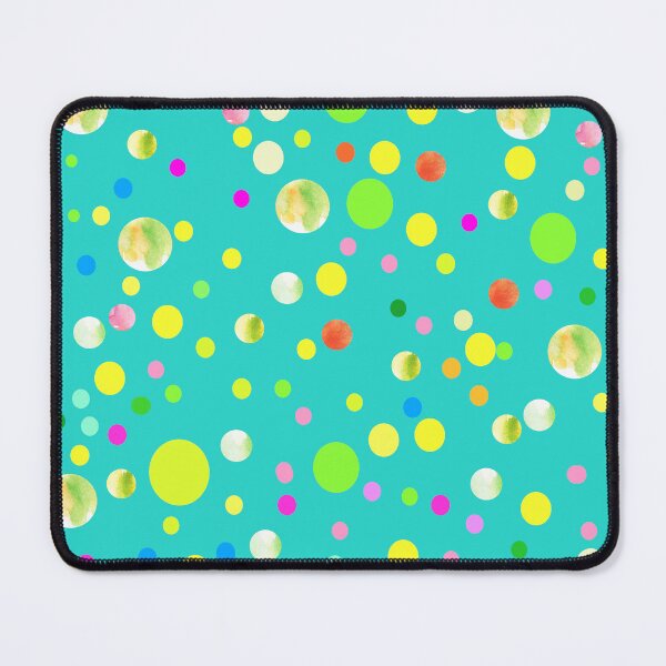 Item preview, colorful dots on turquoise background | abstract artsy dots designed and sold by lausn.