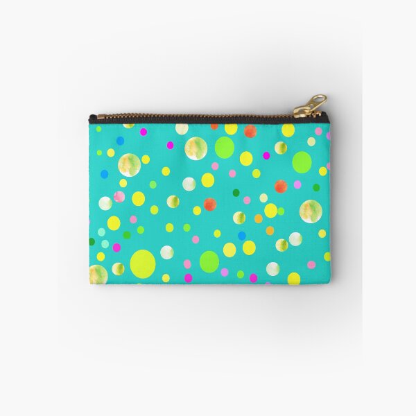 Item preview, colorful dots on turquoise background | abstract artsy dots designed and sold by lausn.