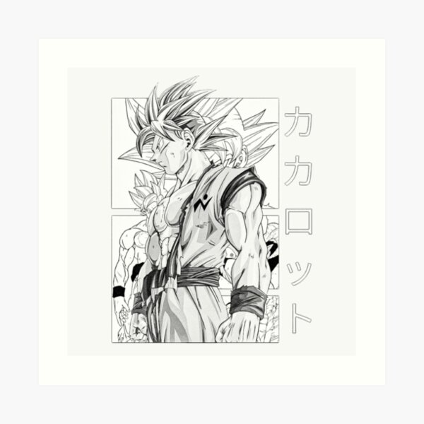 Dragon Ball Z Anime Saiyan Wall Dcor Manga Panel Paper Print