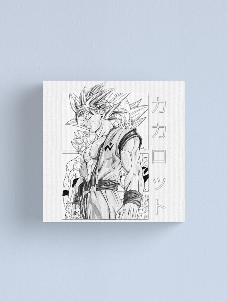 Dragon Ball Super Shonen Anime Kakarot Manga Panel Art B&W | Art Board Print