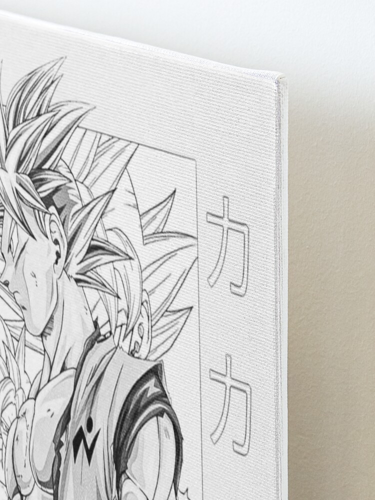 a very detailed pencil drawing of dragon ball z manga