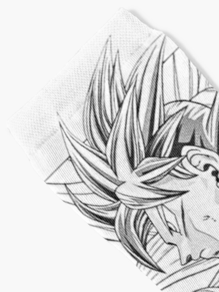 a very detailed pencil drawing of dragon ball z manga