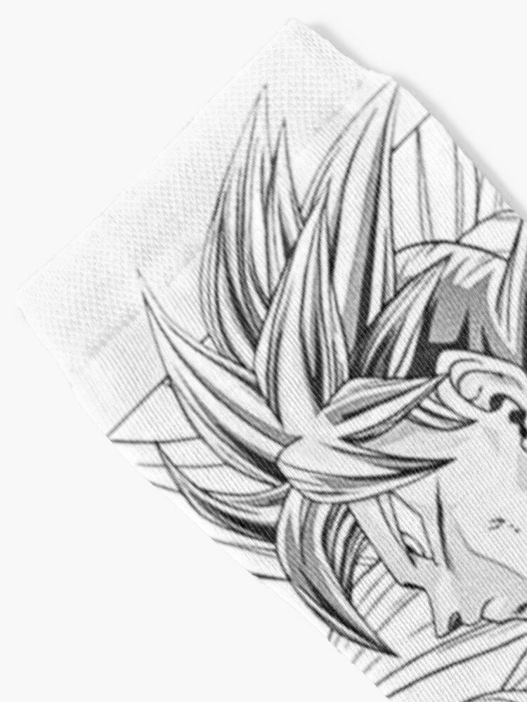 a very detailed pencil drawing of dragon ball z manga