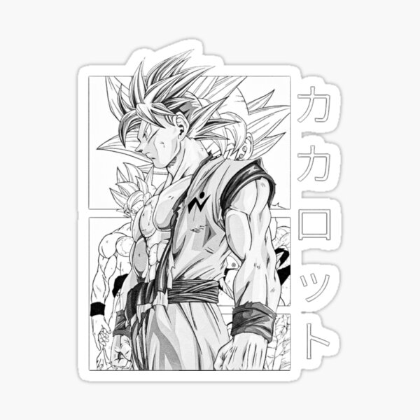 Dragon Ball Super Shonen Anime Kakarot Manga Panel Art B&W Art