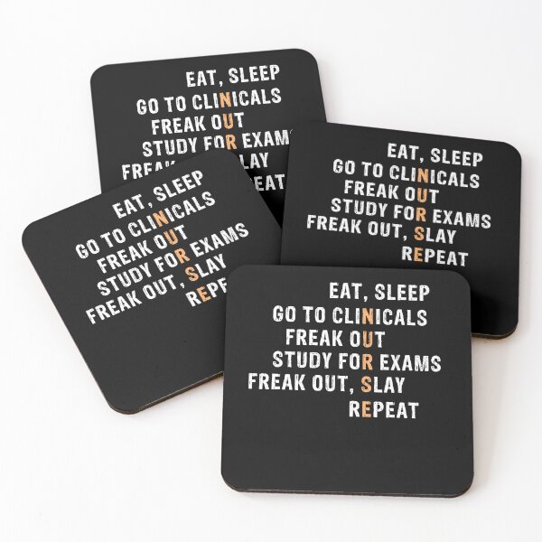 Item preview, Funny NURSE Eat Sleep Go To Clinicals Repeat Cool Nurse Life, Funny & Cool NURSES Life Gift designed and sold by Rachiirt.