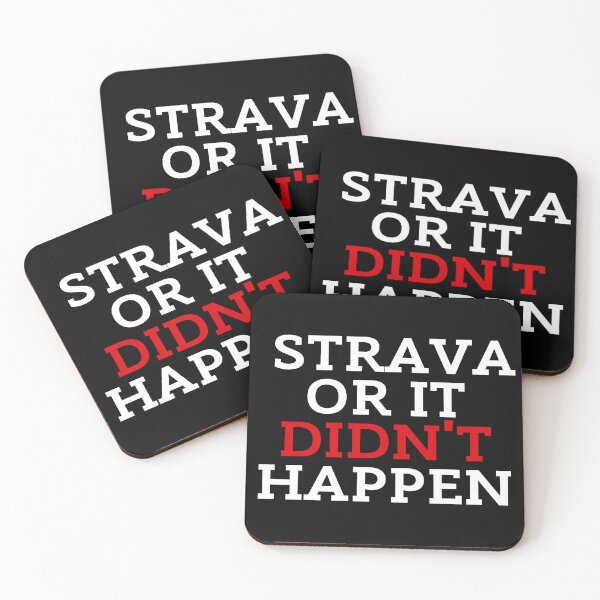 Item preview, Strava Or It Didn't Happen Black Background designed and sold by ZestyFruit.