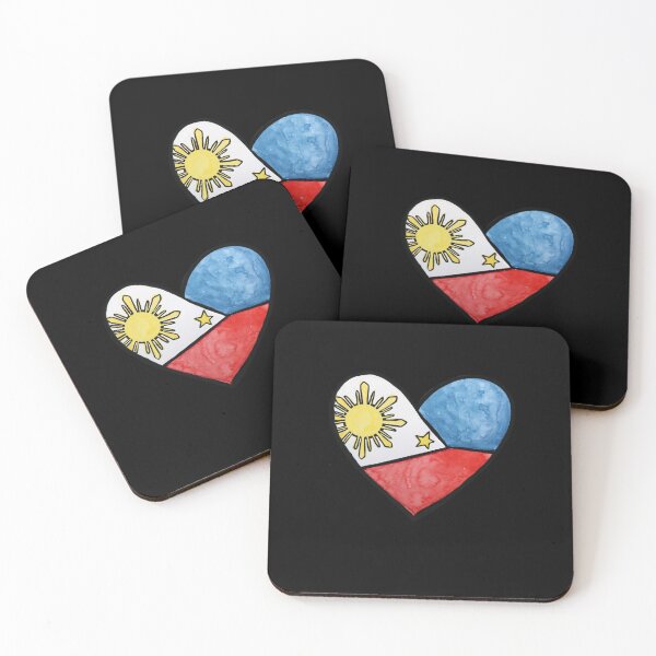 Item preview, Philippines Flag Heart designed and sold by FrictionMaxxing.