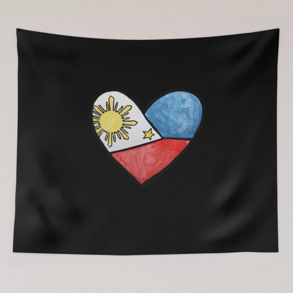 Item preview, Philippines Flag Heart designed and sold by FrictionMaxxing.