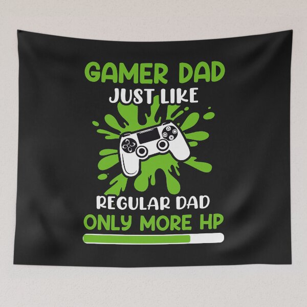 Item preview, Gaming T-Shirt: Gamer Dad More HP designed and sold by Funny-Tees4U.