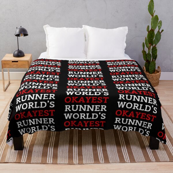 Item preview, World's Okayest Runner Black Background designed and sold by ZestyFruit.