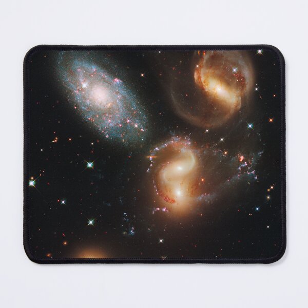 Item preview, Hickson Compact Group 92 (NGC 7317, NGC 7318A, NGC 7318B, NGC 7319, NGC 7320) - Galactic wreckage in Stephan's Quintet (constellation of Pegasus) designed and sold by Raureif.