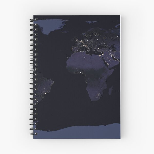 Item preview, Detailed map of the Earth at night as seen from the satellite designed and sold by Raureif.