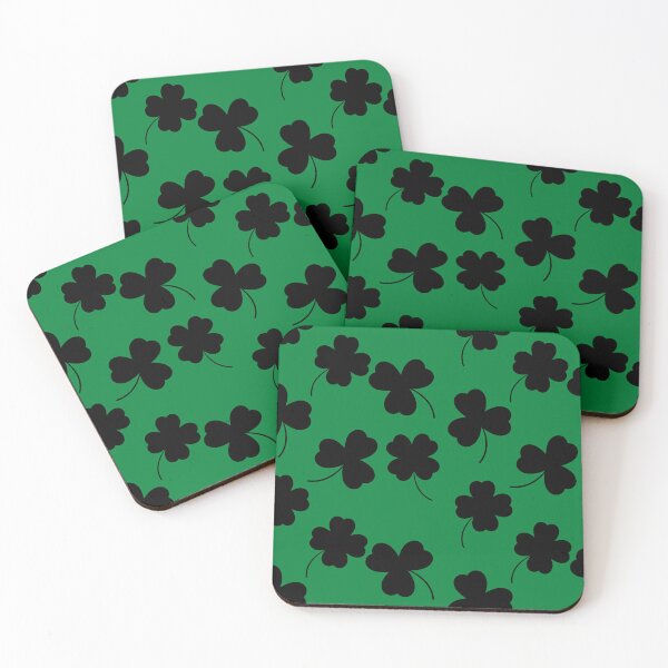 Item preview, Black and Green Shamrock Pattern designed and sold by monrigdesigns.