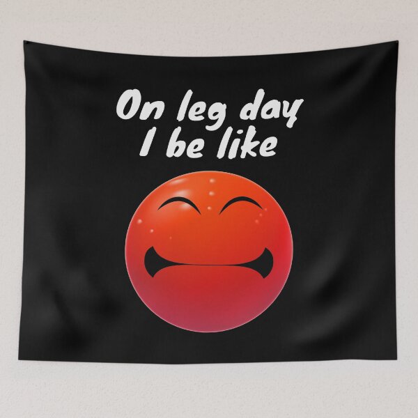 Item preview, Funny Emojicon Leg Day Workout designed and sold by OliviaGbyKyro.