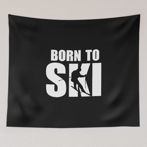 Item preview, BORN TO SKI designed and sold by MangaSports.