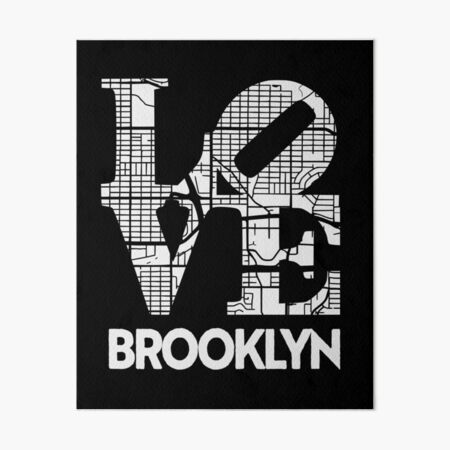Artikel-Vorschau von Liebe Brooklyn Stadtplan von Brooklyn NY 718, designt und verkauft von pixeljamz.