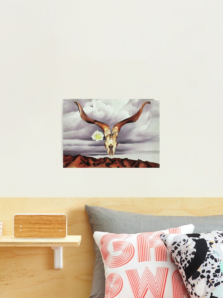 Thumbnail 2 of 3, Photographic Print, O'Keeffe Ram's Head White Hollyhock Hills Paintings designed and sold by Artone369.