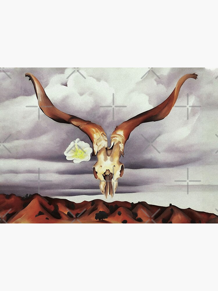 Thumbnail 3 of 3, Photographic Print, O'Keeffe Ram's Head White Hollyhock Hills Paintings designed and sold by Artone369.