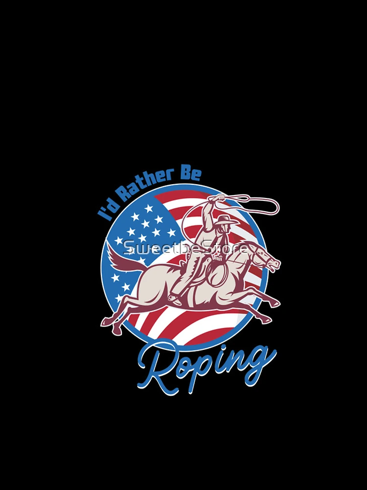 Thumbnail 4 of 4, iPhone Case, I d Rather Be Roping Cool Cowboy Team Roping Rodeo Events designed and sold by SweetbeStore.