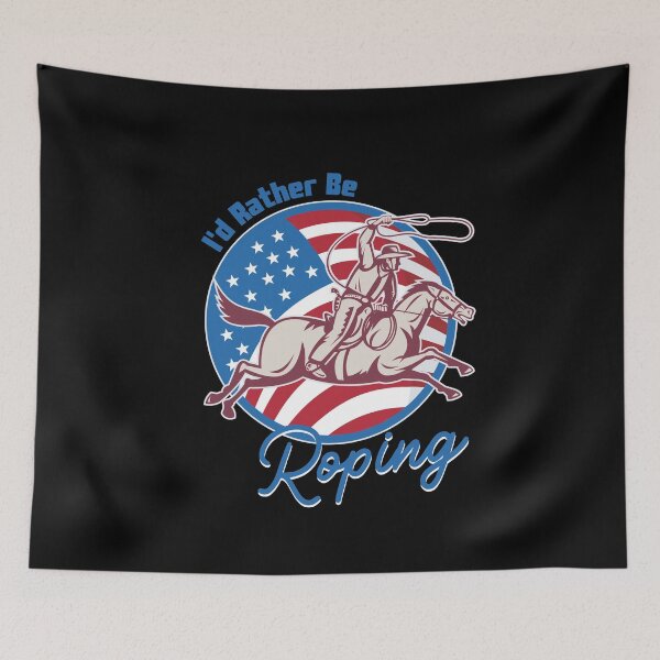 Item preview, I d Rather Be Roping Cool Cowboy Team Roping Rodeo Events designed and sold by SweetbeStore.