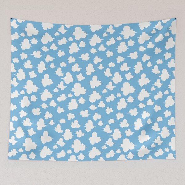 Item preview, Happy Fluffy Clouds Pattern designed and sold by SubtleSplit.