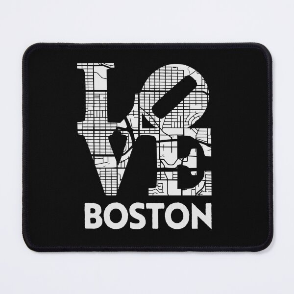 Item preview, Love Boston City Map From Boston 617 designed and sold by pixeljamz.
