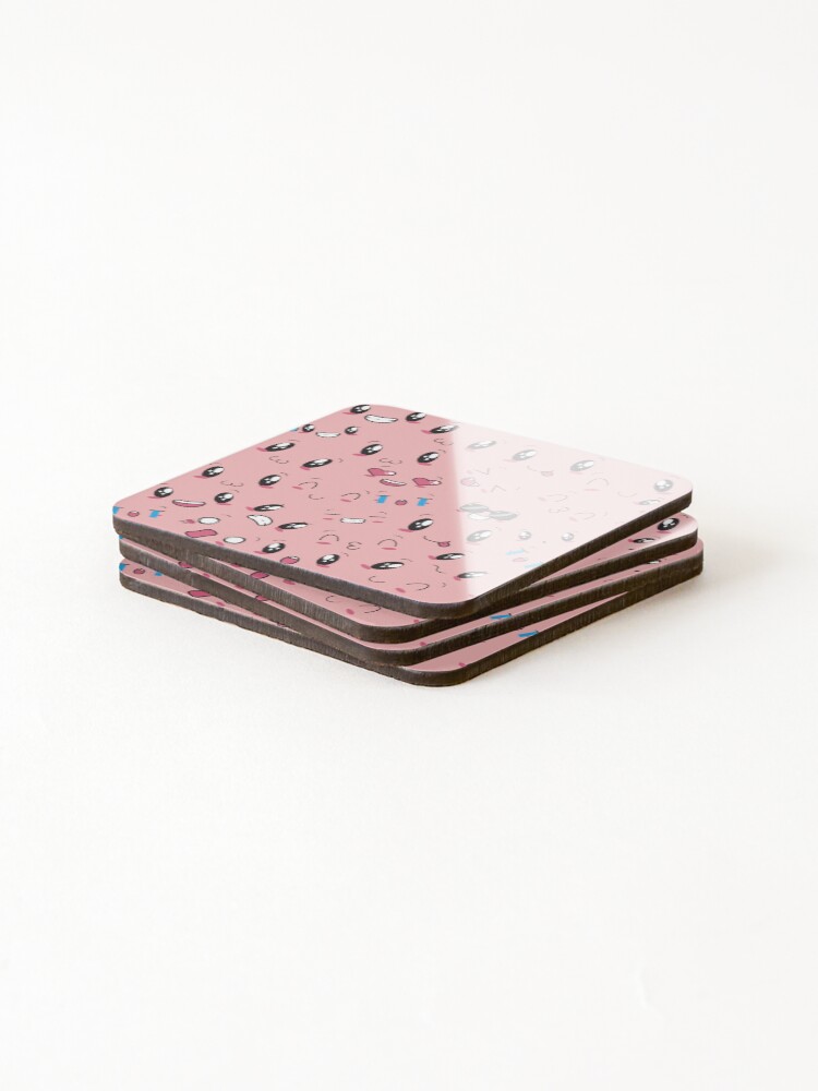 Thumbnail 4 of 5, Coasters (Set of 4), Emoji Pattern designed and sold by FastHub.