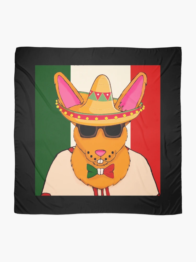 Thumbnail 2 of 3, Scarf, Mexican Rabbit designed and sold by Coelho Branco - Tryperborea.