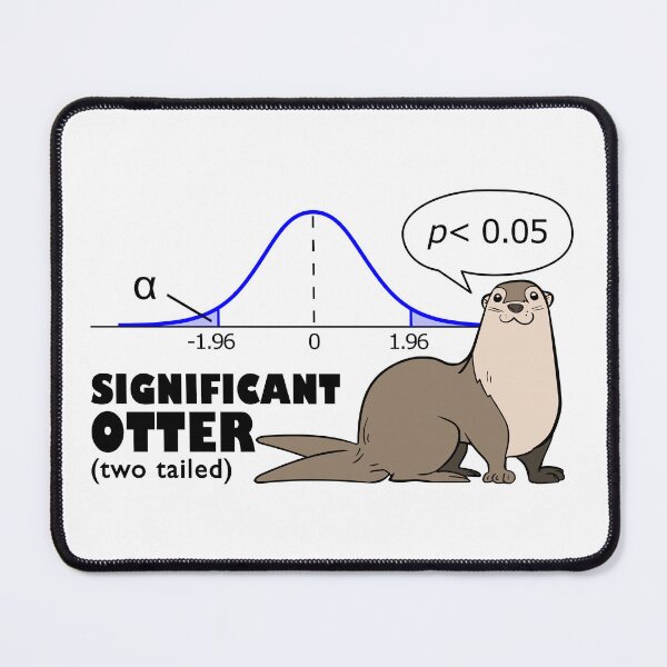 Item preview, Significant otter (two tailed) - on white designed and sold by Groenendijk.