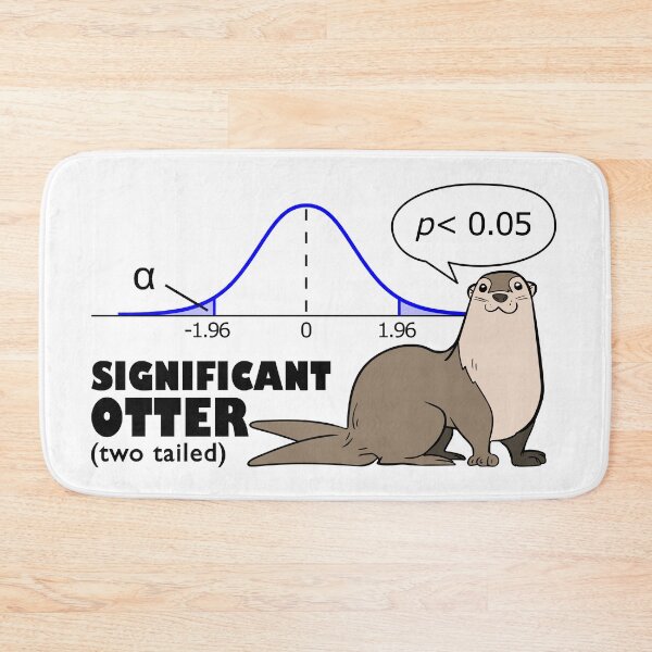 Item preview, Significant otter (two tailed) - on white designed and sold by Groenendijk.