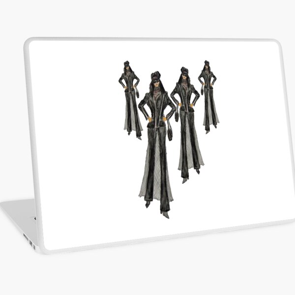 ROCK FASHION ILLUSTRATION Laptop Skin