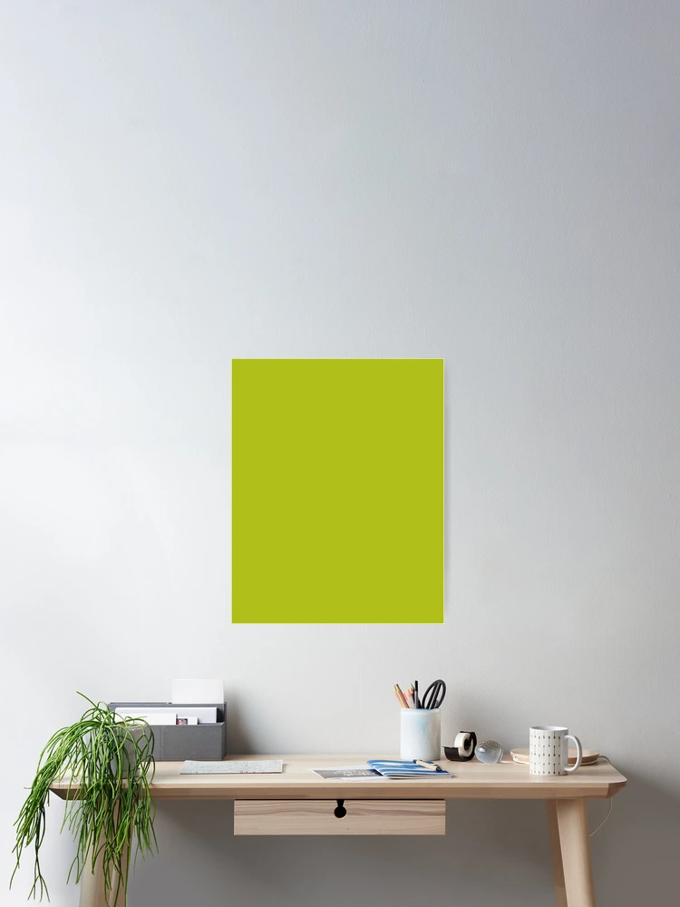 Thumbnail 2 von 3, Poster, Acid Green Plain color  designt und verkauft von SolidColor.