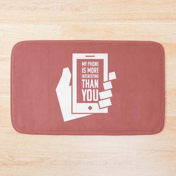 Item preview, My Phone is More Interesting Than You - Snarky/Funny/Sarcastic Cell Phone Design designed and sold by SteamParliament.