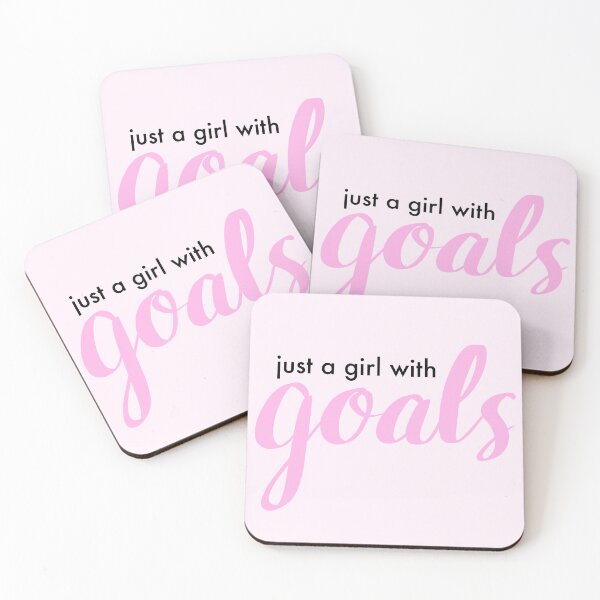 Item preview, Just a Girl with Goals designed and sold by Danielle Whitis Design.