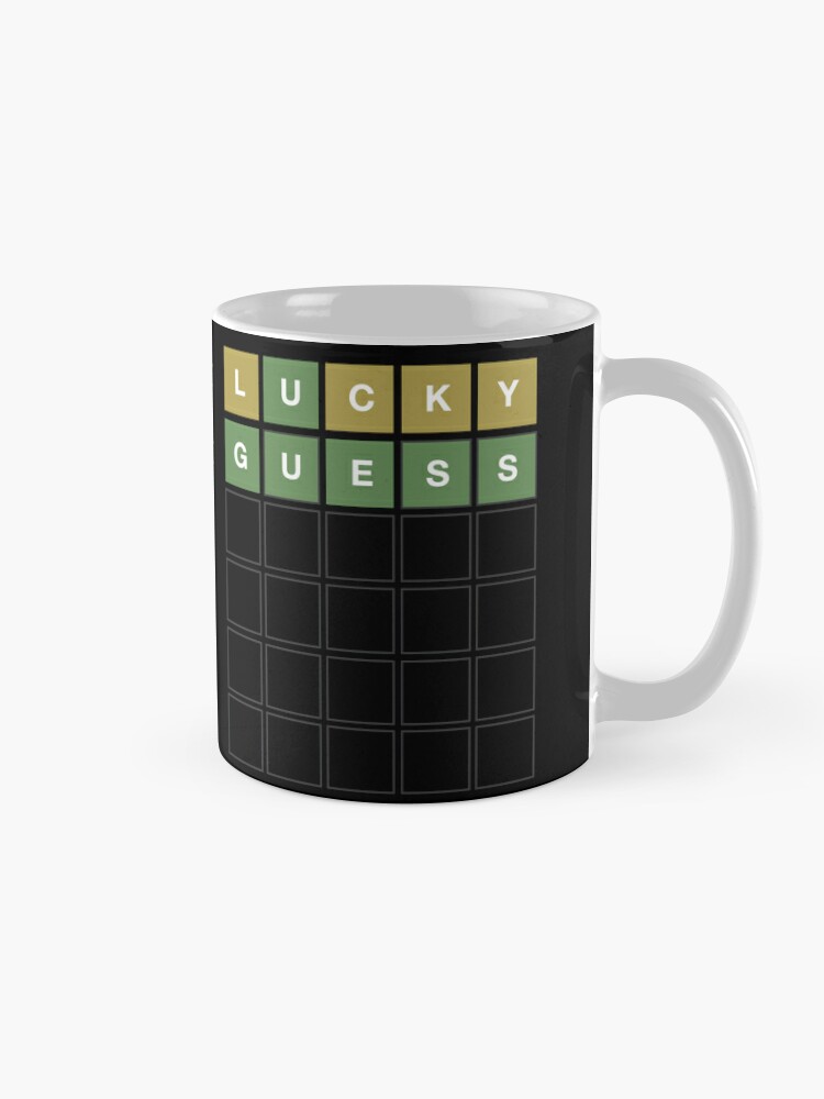 Wordle Lucky Guess - Funny Wordl Grid Word Game Design Coffee Mug for Sale  by MintGubbins