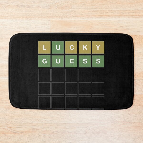 Item preview, Wordle Lucky Guess - Funny Wordl Grid Word Game Design designed and sold by MintGubbins.