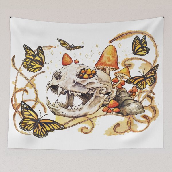 Item preview, Cat Skull designed and sold by gnarlyBones.