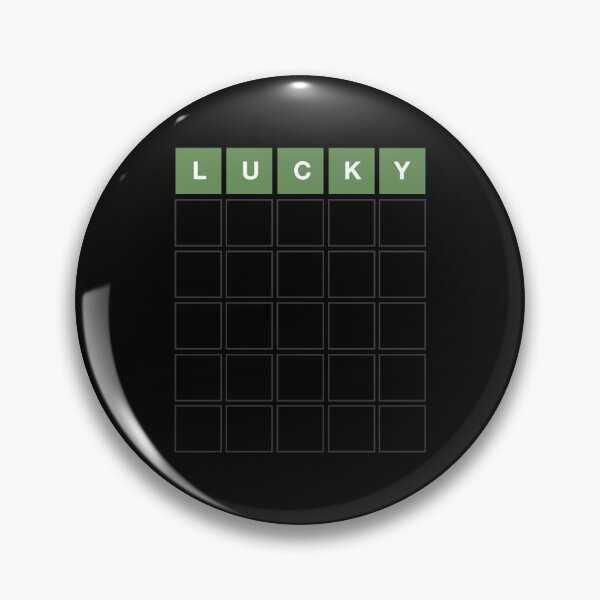 Item preview, Lucky Wordle - Funny Wordl Grid Word Game Design designed and sold by MintGubbins.
