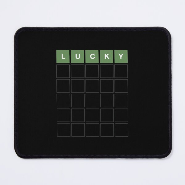 Item preview, Lucky Wordle - Funny Wordl Grid Word Game Design designed and sold by MintGubbins.