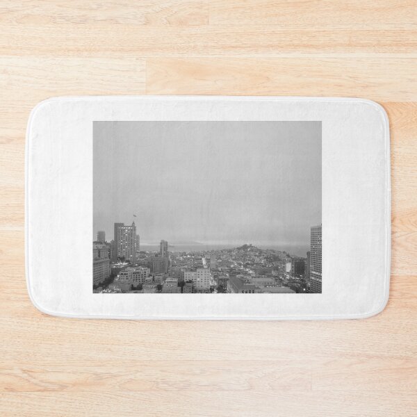 Item preview, San Francisco City View at Dusk, San Francisco, California - Black & White #2 designed and sold by ywphotos.