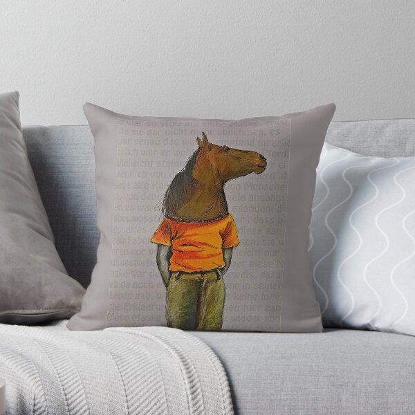 The mask Throw Pillow