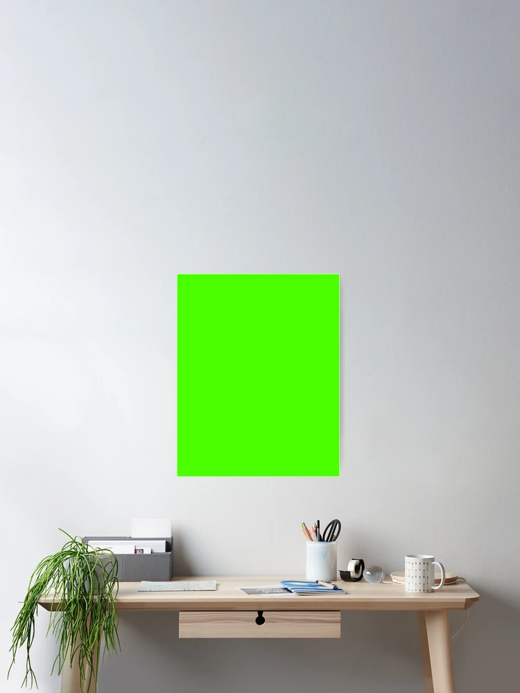 Imagen 2 de 3, Póster con la obra Chlorophyll Green Plain color , diseñada y vendida por SolidColor.