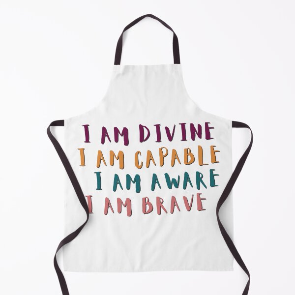 Item preview, I AM DIVINE. I AM CAPABLE. I AM AWARE. I AM BRAVE designed and sold by BrownGirlMantra.