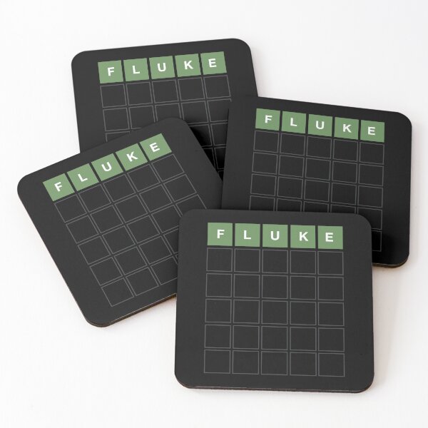 Item preview, Wordle Fluke - Funny Wordl Grid Word Game Design designed and sold by MintGubbins.