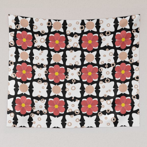 Item preview, Pink Flower Grid designed and sold by Project182500.