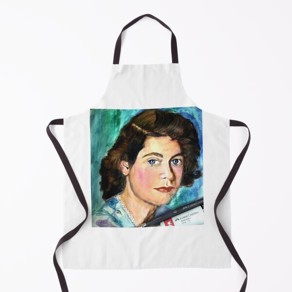 Item preview, HRH Queen Elizabeth II the Steadfast watercolor portrait 1945 designed and sold by drp24.