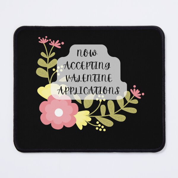 Item preview, Now accepting valentine applications in black | Valentine 2022 designed and sold by Taimoor Ali.