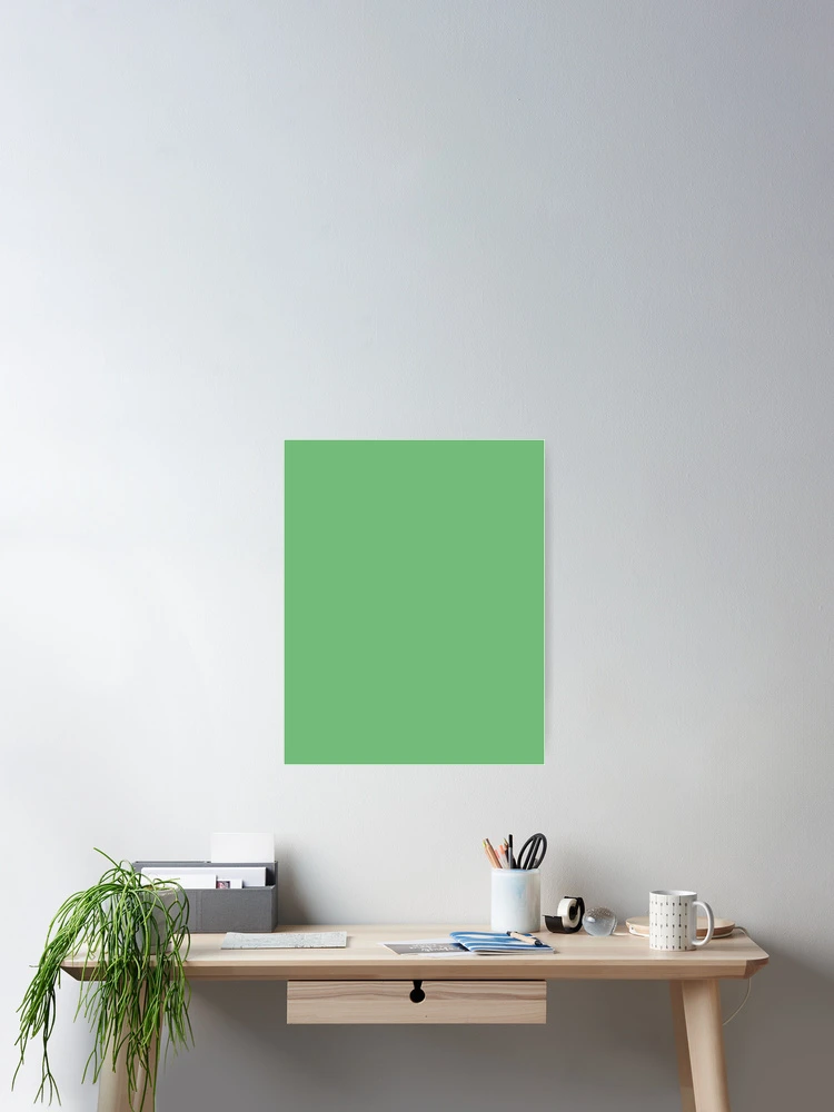 Imagen 2 de 3, Póster con la obra Iguana Green Plain color , diseñada y vendida por SolidColor.