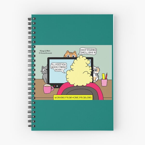 Item preview, Working from home problems designed and sold by Scat the cat.
