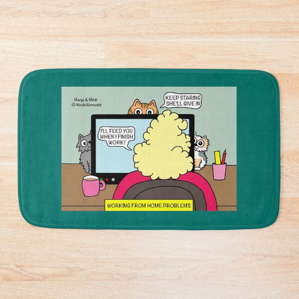Item preview, Working from home problems designed and sold by Scat the cat.